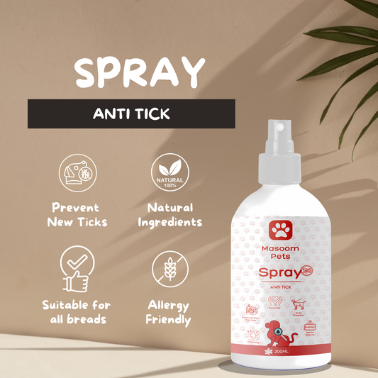 Anti Tick Spray for Dogs, 200ml