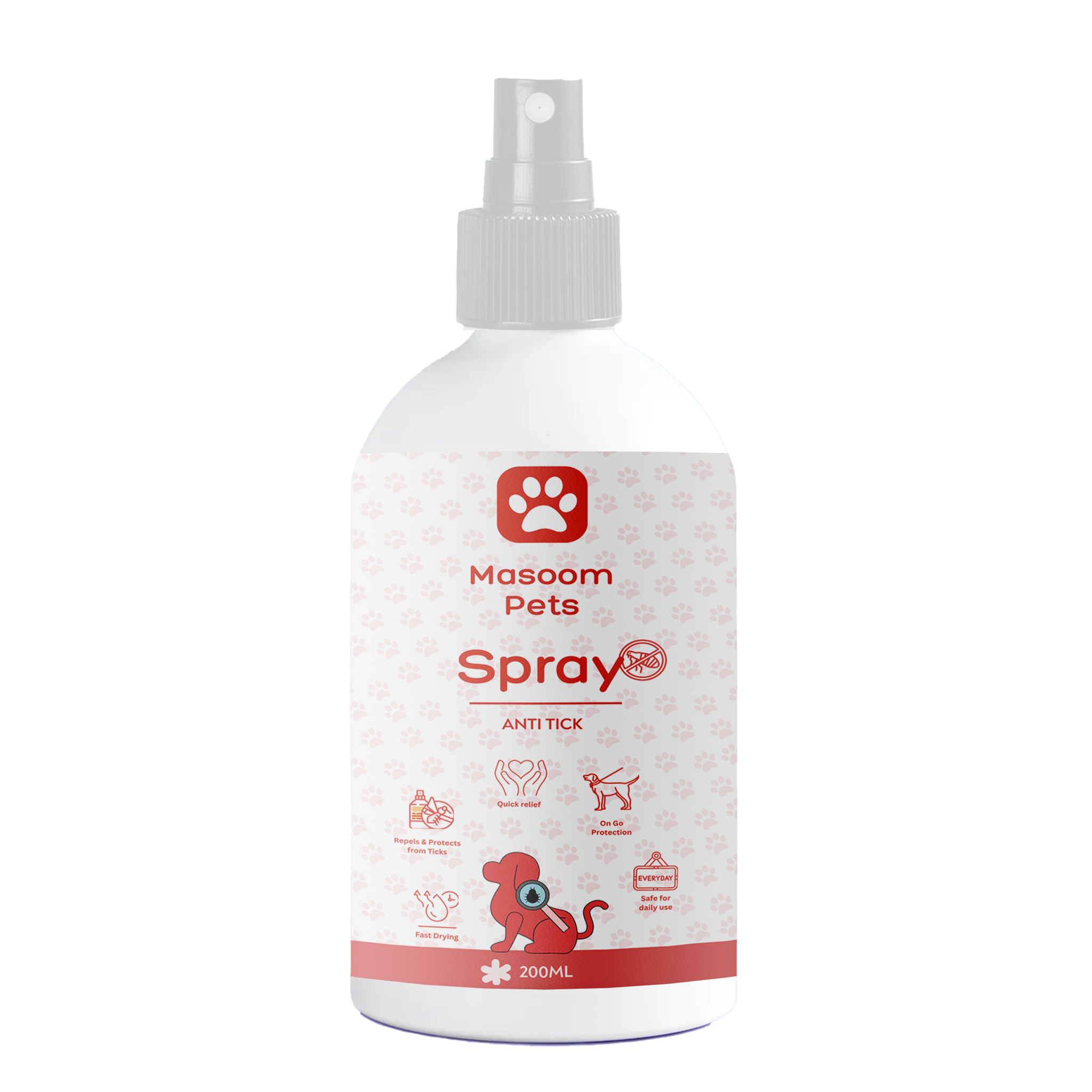 Anti Tick Spray for Dogs, 200ml